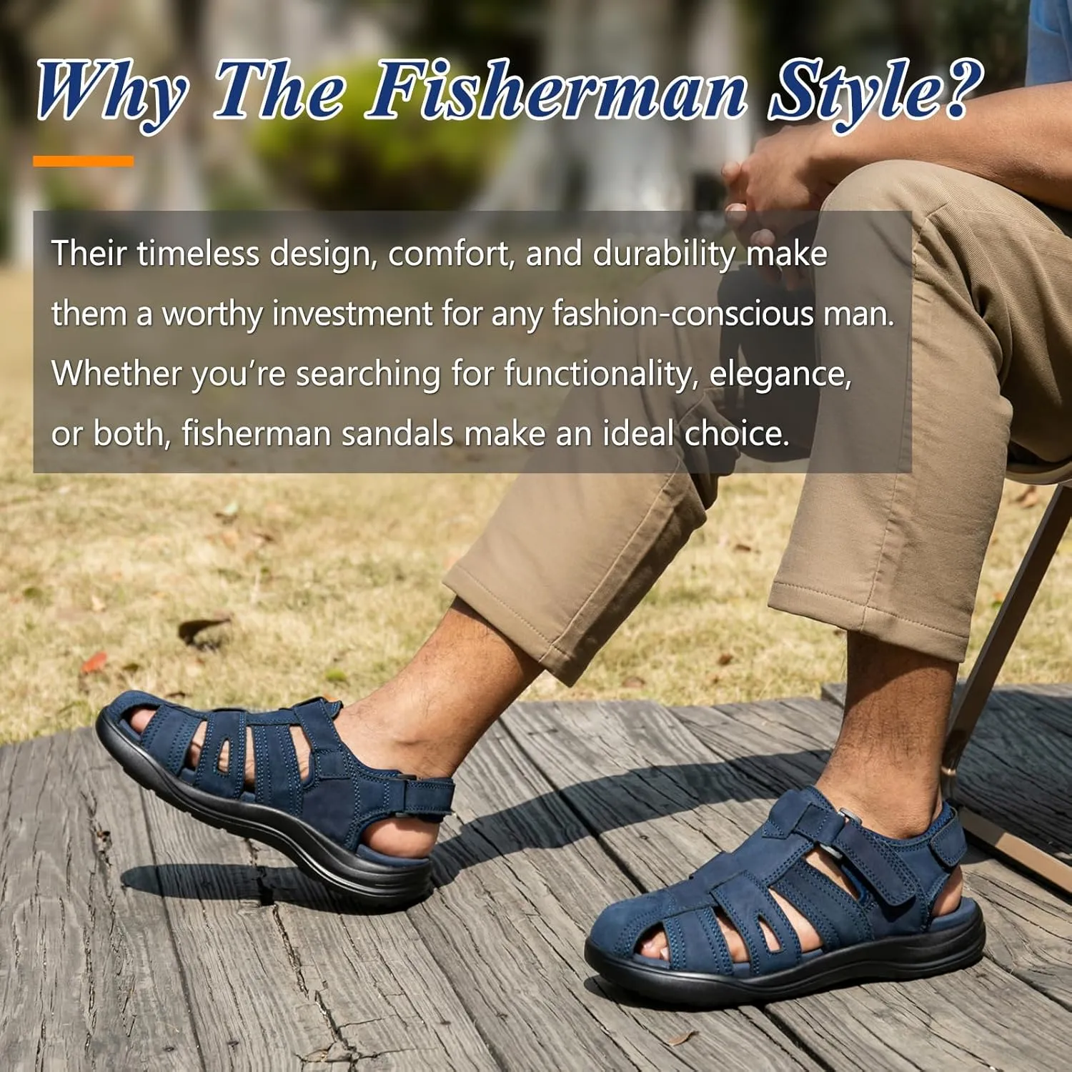 Mens Fisherman Leather Closed Toe Sandals Walking Dress Casual Sandalias Whith Memory Foam Summer Outdoor Athletic Adjustable Comfortable