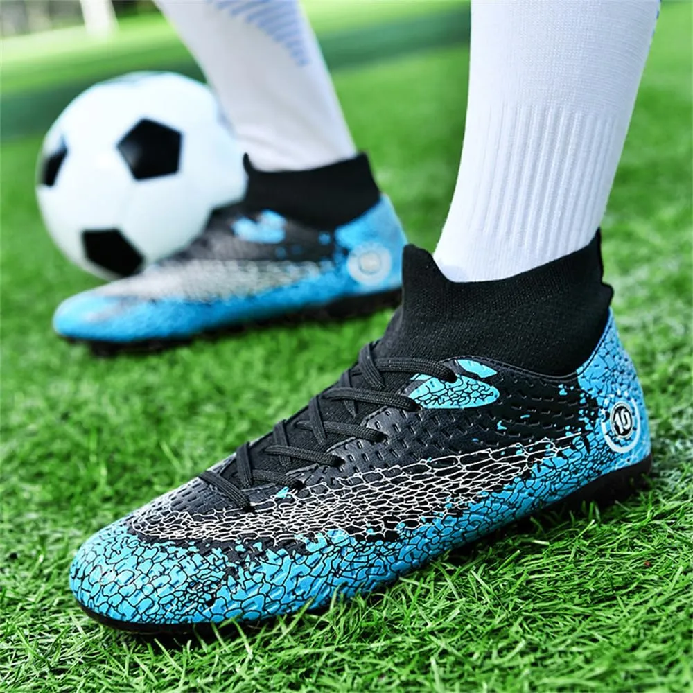 Men's Football Boots Spikes High Top Unisex Outdoor/Indoor Training Sneakers - Lawn Outdoor Youth Football Boots