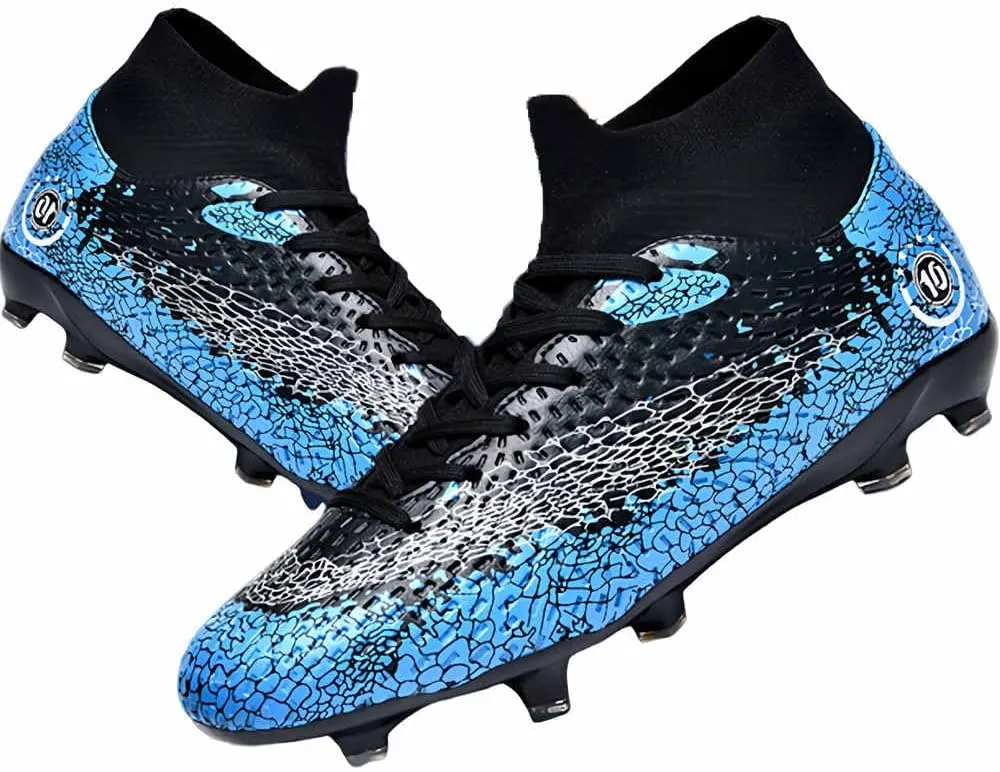 Men's Football Boots Spikes High Top Unisex Outdoor/Indoor Training Sneakers - Lawn Outdoor Youth Football Boots