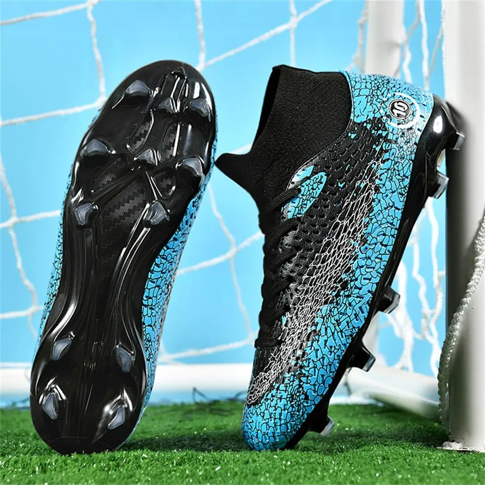 Men's Football Boots Spikes High Top Unisex Outdoor/Indoor Training Sneakers - Lawn Outdoor Youth Football Boots