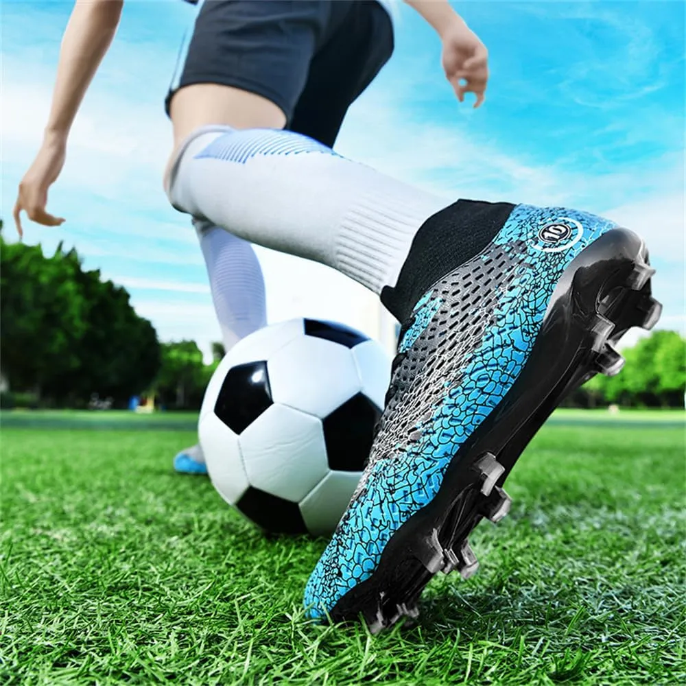 Men's Football Boots Spikes High Top Unisex Outdoor/Indoor Training Sneakers - Lawn Outdoor Youth Football Boots