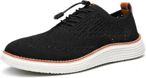 Men's Lightweight Casual Sneakers Dress Oxfords Business Walking Shoes Loafers Comfortable Breathable Mesh Arch Support