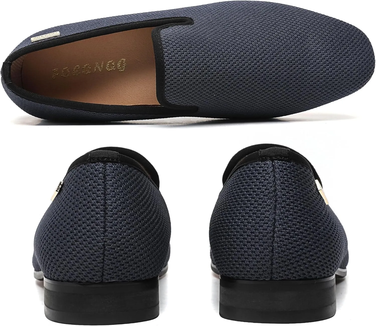 Men's Loafers Mens Slip-on Casual Shoes, Breathable Knit Mesh Fabric Shoes for Men, Driving Fashion Business Woven Shoes