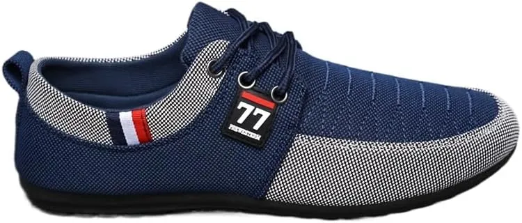 Men's Low Top Casual Shoes for Outdoor Street Walking Traveling - Non Slip Comfy Breathable Retro Sneakers for All Seasons