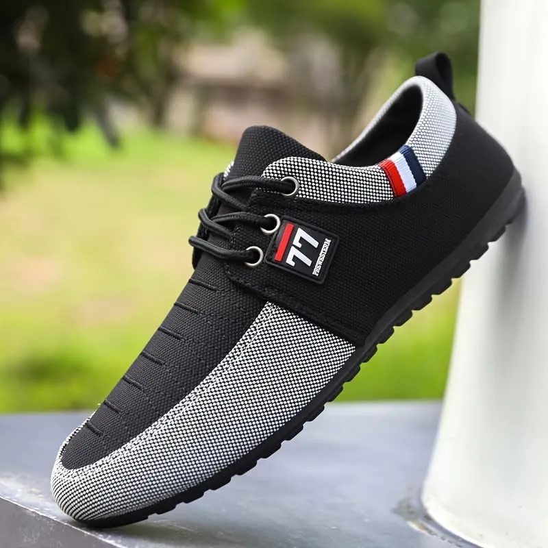 Men's Low Top Casual Shoes for Outdoor Street Walking Traveling - Non Slip Comfy Breathable Retro Sneakers for All Seasons