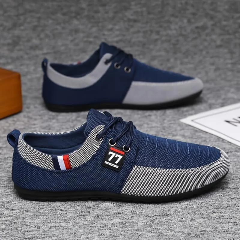 Men's Low Top Casual Shoes for Outdoor Street Walking Traveling - Non Slip Comfy Breathable Retro Sneakers for All Seasons