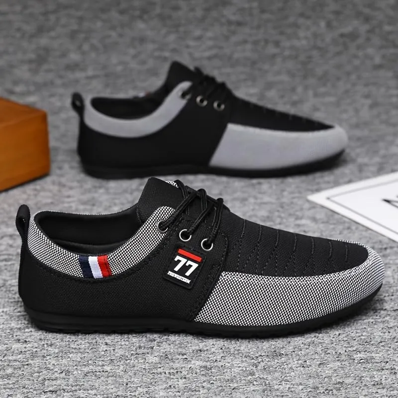Men's Low Top Casual Shoes for Outdoor Street Walking Traveling - Non Slip Comfy Breathable Retro Sneakers for All Seasons