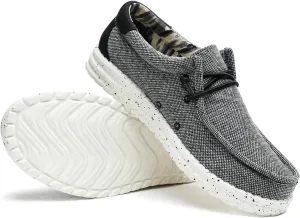 Men's Machine-Washable Lace Up Loafers Casual Slip-On Shoes Lightweight Comfortable Soft Sole WalkingTraveling, Beach, Gifts for Men Shoes Loafers Stretch