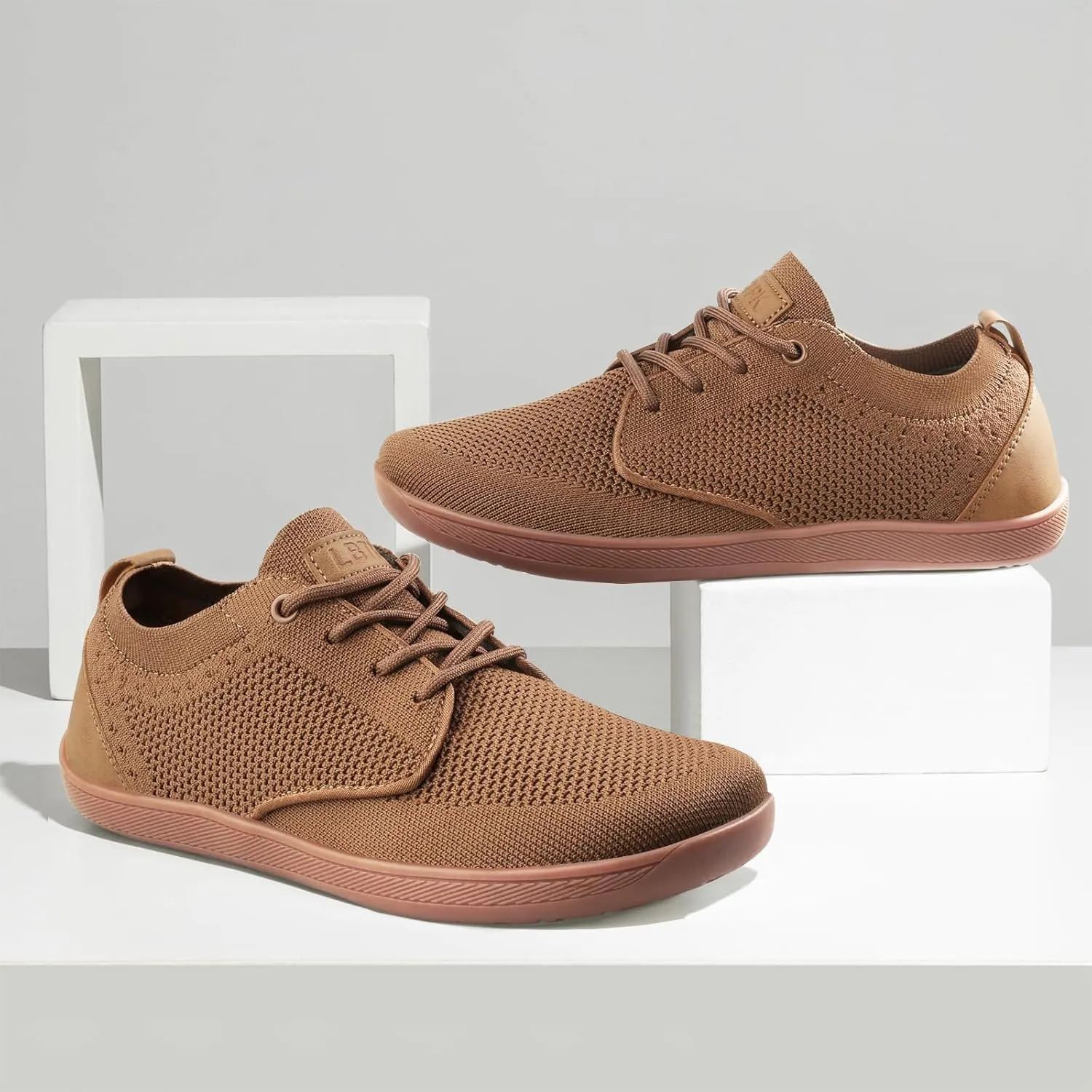 Men's Oxfords Shoes Wide Toe Box Dress Sneakers Fashion Business Casual Shoes Barefoot Zero Drop Walking Shoes