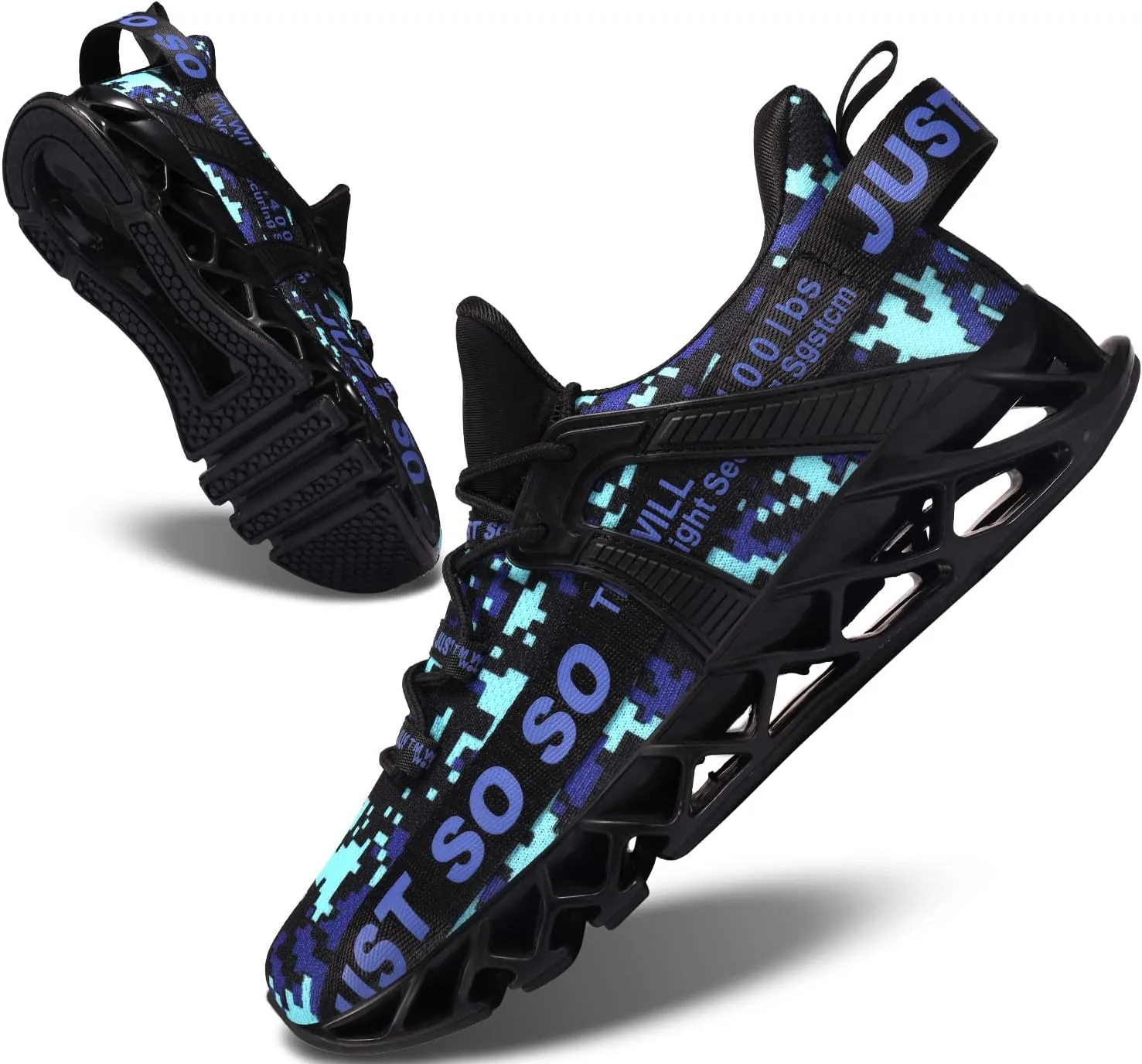 Mens Running Shoes Walking Non Slip Blade Type Sneakers