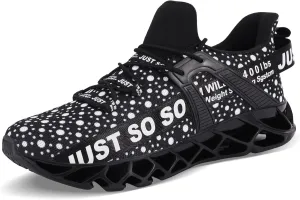 Mens Running Shoes Walking Non Slip Blade Type Sneakers