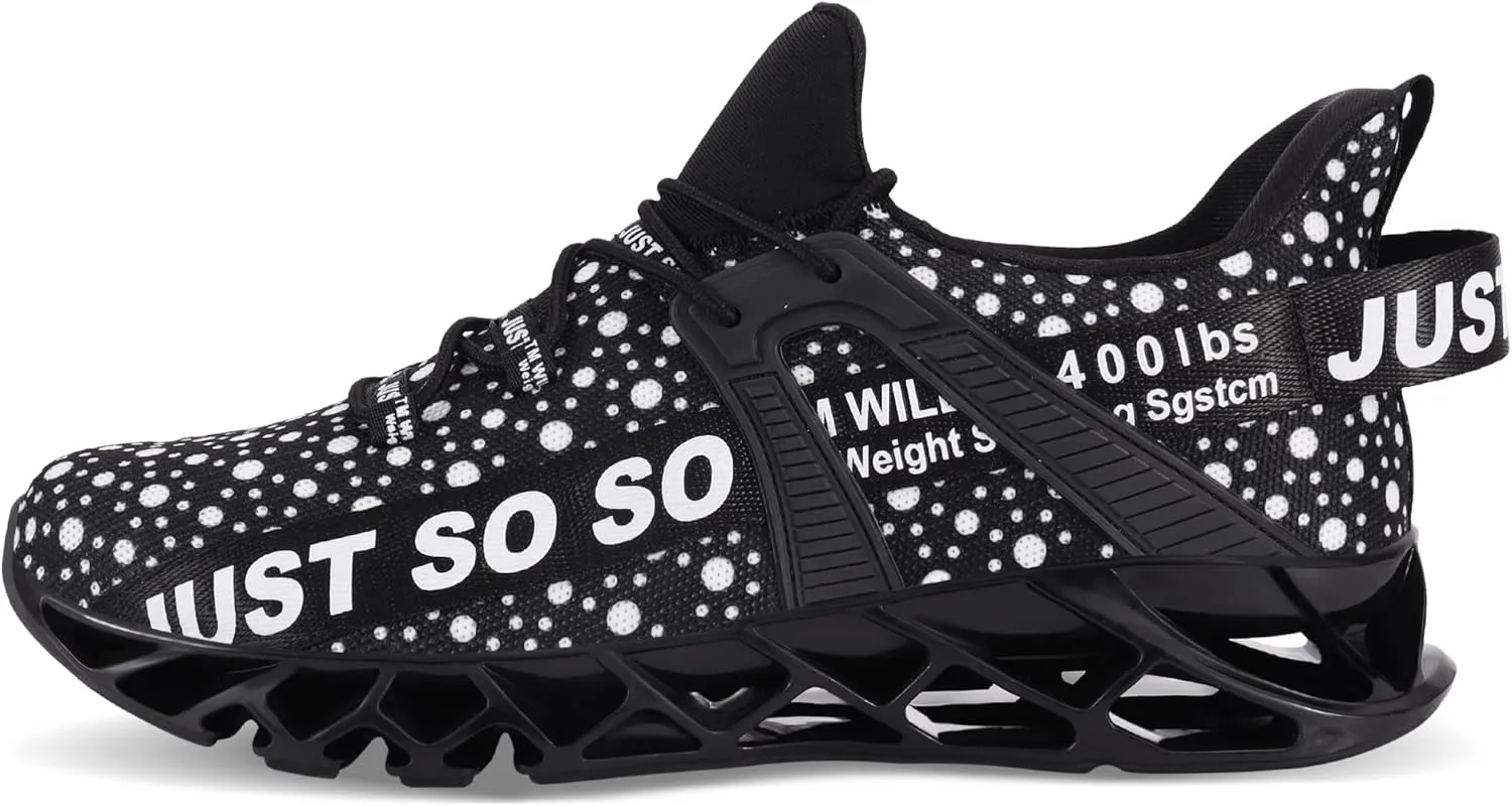 Mens Running Shoes Walking Non Slip Blade Type Sneakers