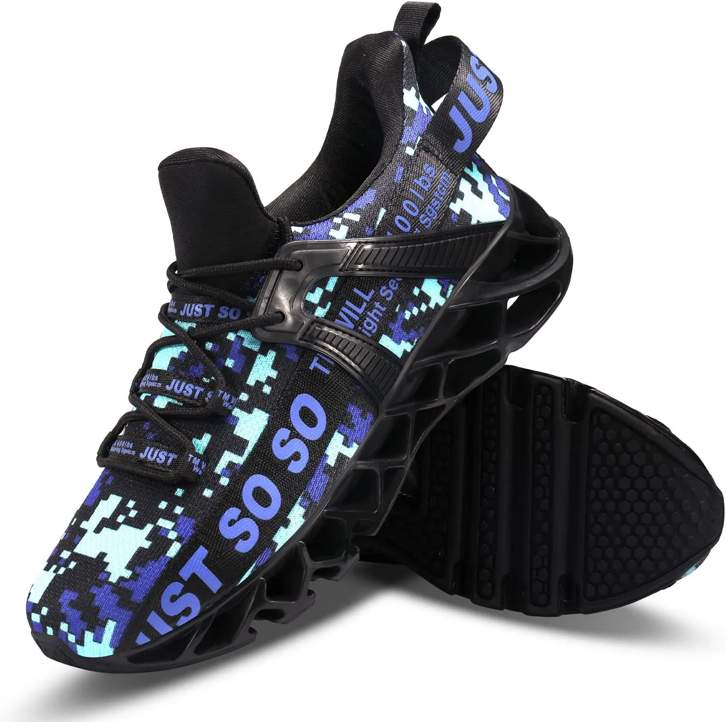 Mens Running Shoes Walking Non Slip Blade Type Sneakers