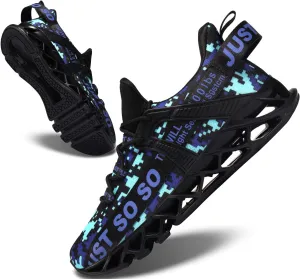 Mens Running Shoes Walking Non Slip Blade Type Sneakers