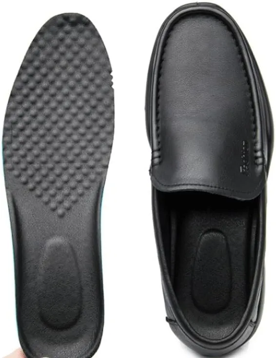 Men's Slip On Hands Free Leather Walking Work Loafers for Driving Walking Wedding Outdoor Indoor Size Wide Width Comfortable