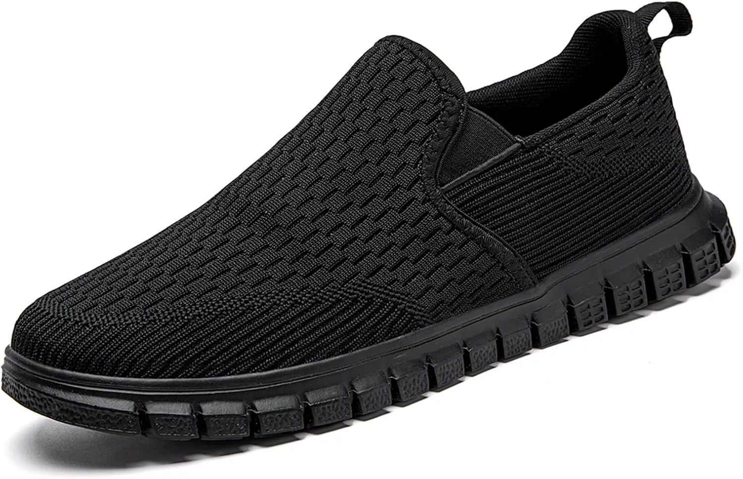 Men's Slip-On Shoes | Casual Breathable Sneakers with Mesh Upper | Non-Slip Walking & Work Loafers for Men