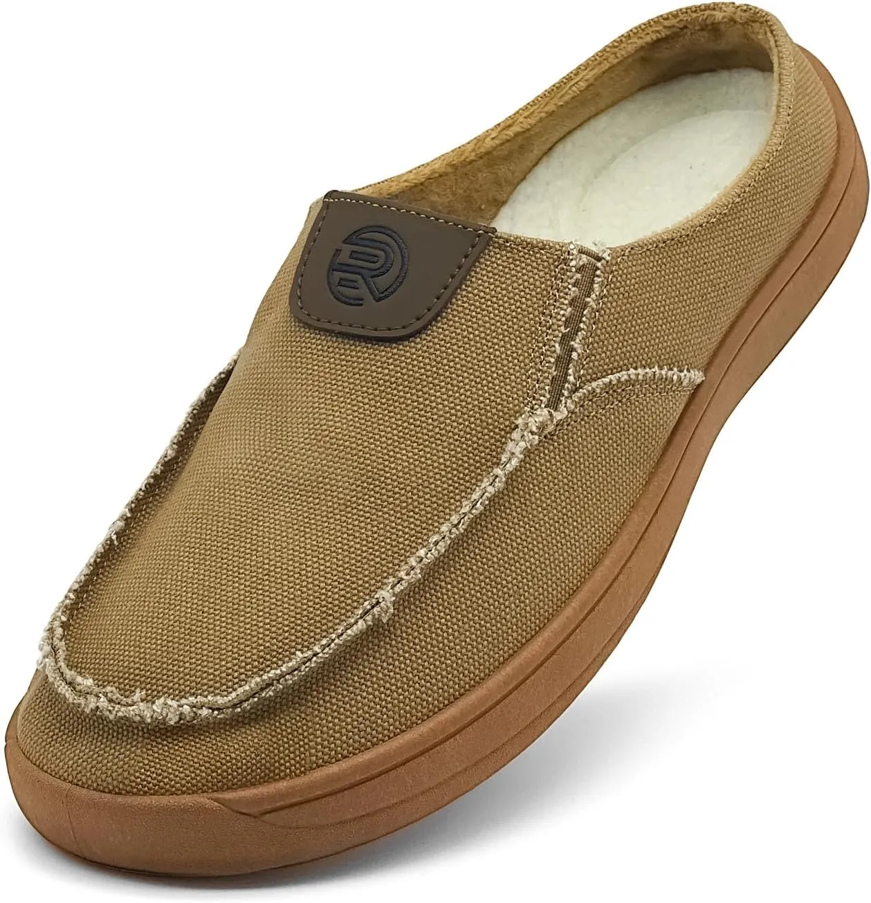 Men's Slip-on Shoes Wide Loafers Casual Winter Fuzzy Comfy Warm Slippers Walking Driving Shoes