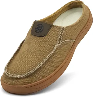 Men's Slip-on Shoes Wide Loafers Casual Winter Fuzzy Comfy Warm Slippers Walking Driving Shoes