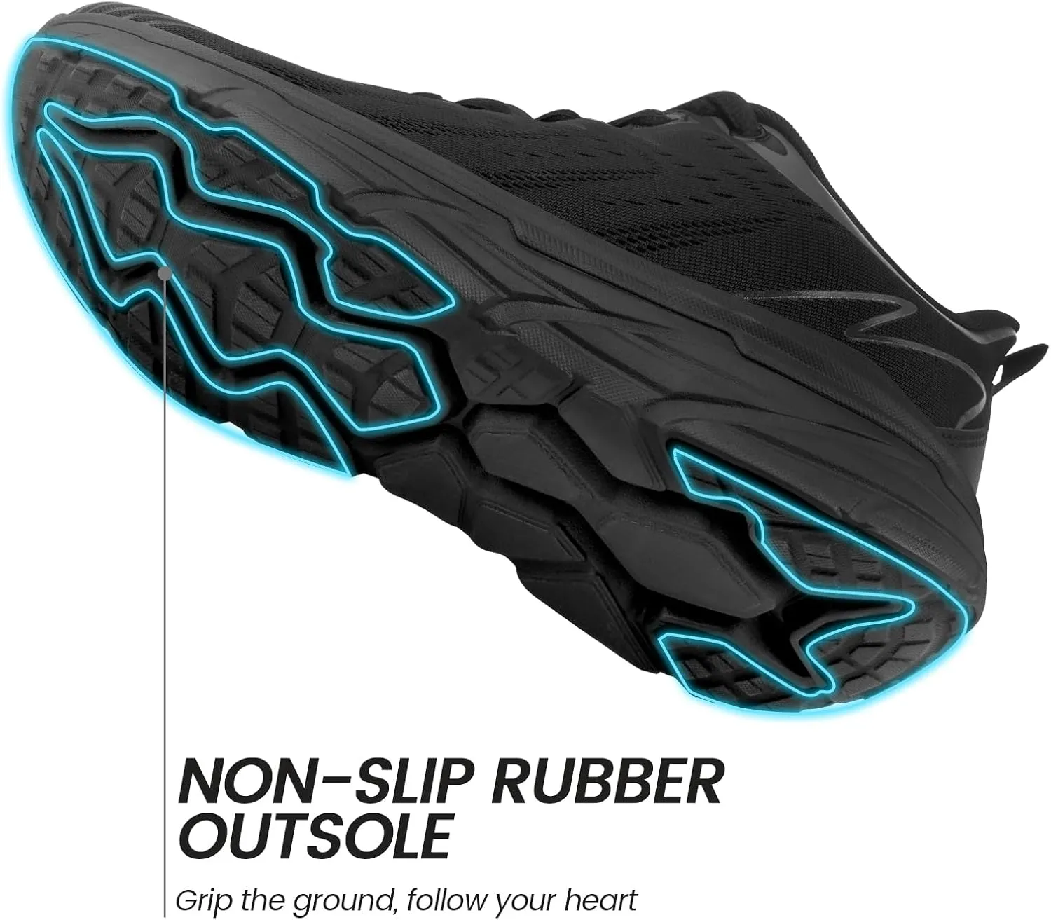 Mens Slip On Walking Shoes Running Tennis Shoes for Athletic Workout Gym Casual Non Slip Training Sneakers Breathable Knit Upper Indoor Outdoor