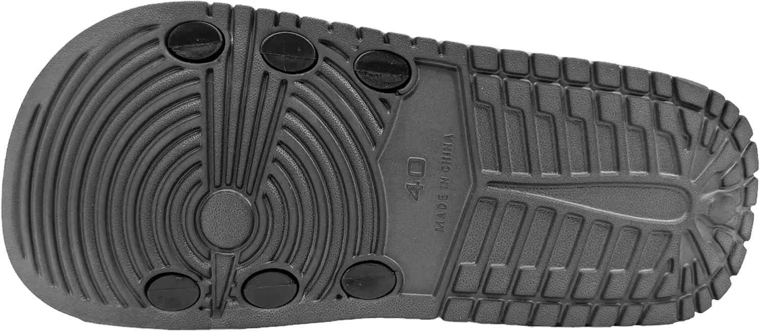Men's Sport Slide Sandals Beach Home Indoor Outdoor Non Slip Shower Slippers