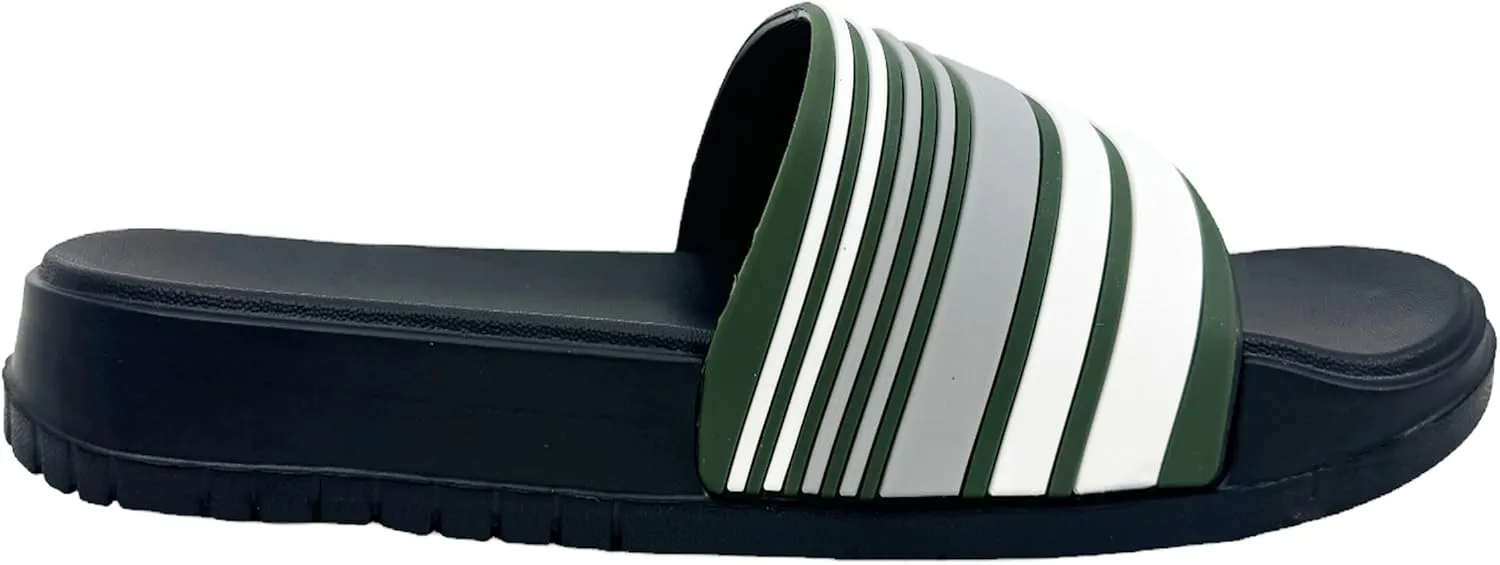 Men's Sport Slide Sandals Beach Home Indoor Outdoor Non Slip Shower Slippers