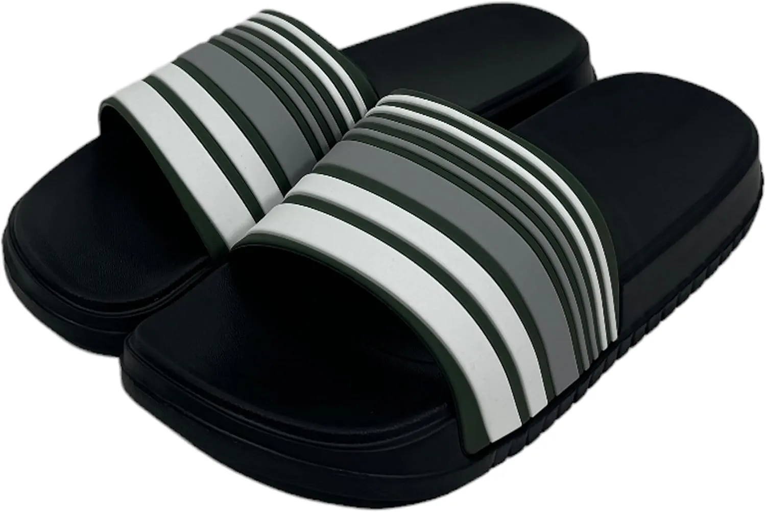 Men's Sport Slide Sandals Beach Home Indoor Outdoor Non Slip Shower Slippers