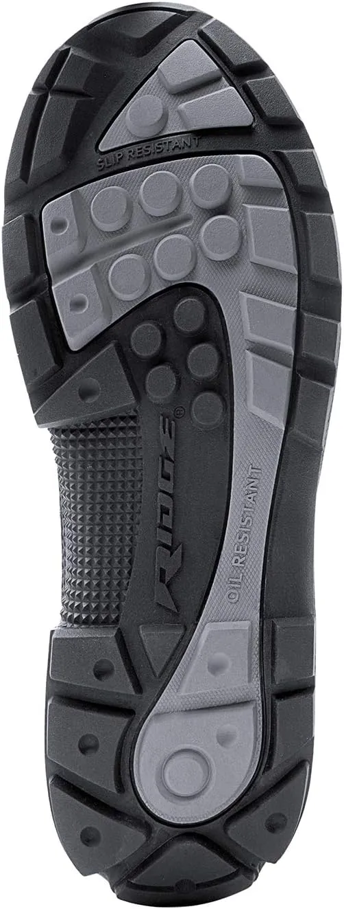 Men’s Tactical Lightweight Boots Momentum 8” with Zipper - Breathable Mesh Oil & Slip Resistant Black Leather Boots