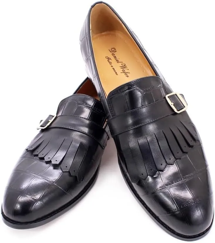 Men's Vintage Spike Dress Loafers Slip On Fashion Shoes Casual Business Prom Mocasines Boat Men's Hands Free Slip On Walking Leather Shoes