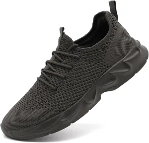 Mens Walking Shoes Slip On Tennis Non Slip Sneakers Outdoor Running Sports Trainers Athletic Sneaker Road Casual Workout Lightweight Shoes