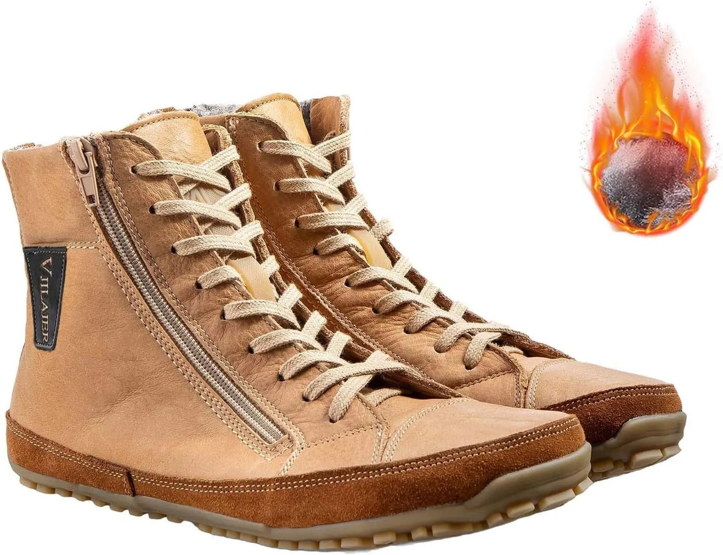 Men's Waterproof Fashion Orthopedic Shoes Suede High Boots Non-Slip Breathable Lightweight Casual Shoes for Walking