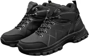 Men's Wide Hiking Shoes for Men Slip On Loafers Go Walking Shoes Trekking Trails Sneakers with Arch Support Outdoor Shoes