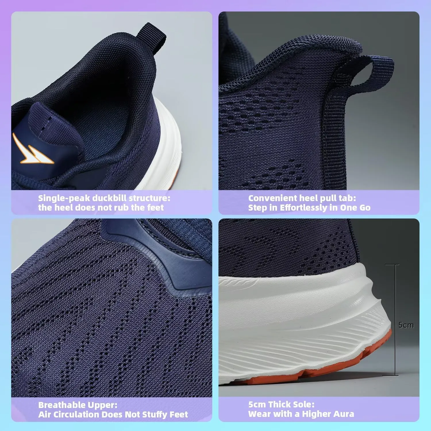 Men's Wide Toe Walking Shoes Casual Trail Running Sneakers Cross-Trainer Tennis Non Slip Athletic Gym Workout Soft Sole