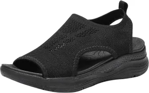 Mesh Sandals for women 2025 Comfortable Spring Shoes Arch Support Orthotic Plantar Fasciitis Non-slip Open Toe Sandals