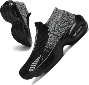 Mesh Sneakers for Women - Non Slip, Slip On, Sock Sneakers - Light Weight, Air Cushion Running, Work Shoes