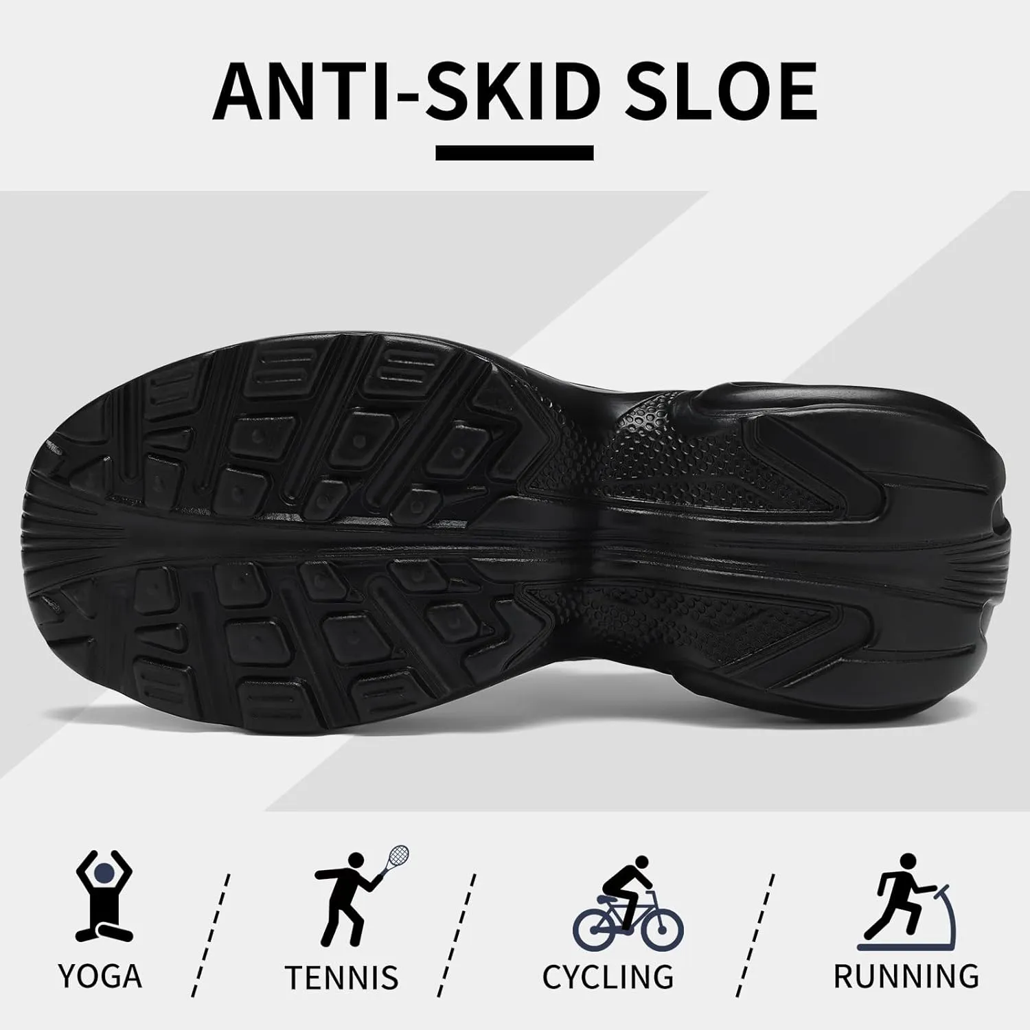 Mesh Sneakers for Women - Non Slip, Slip On, Sock Sneakers - Light Weight, Air Cushion Running, Work Shoes