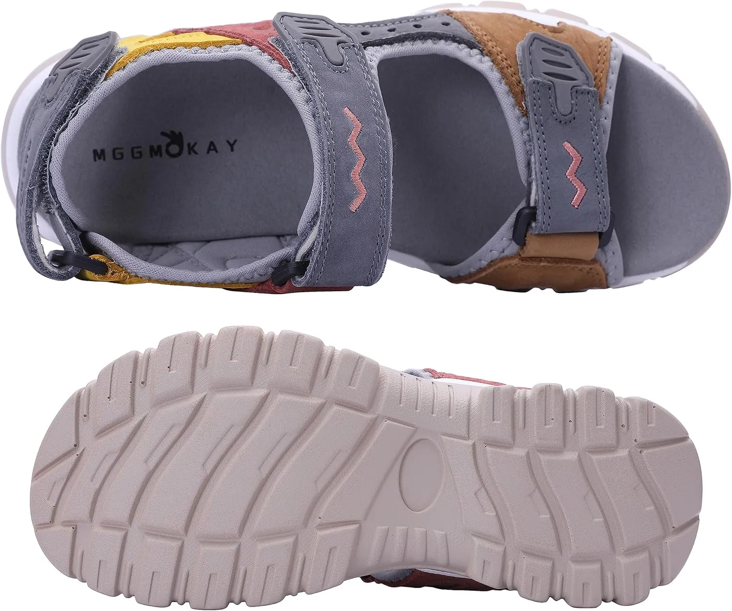 MGGMOKAY Women's Hiking Sandals Open Toe Outdoor Sports Sandals Casual Beach Sandals