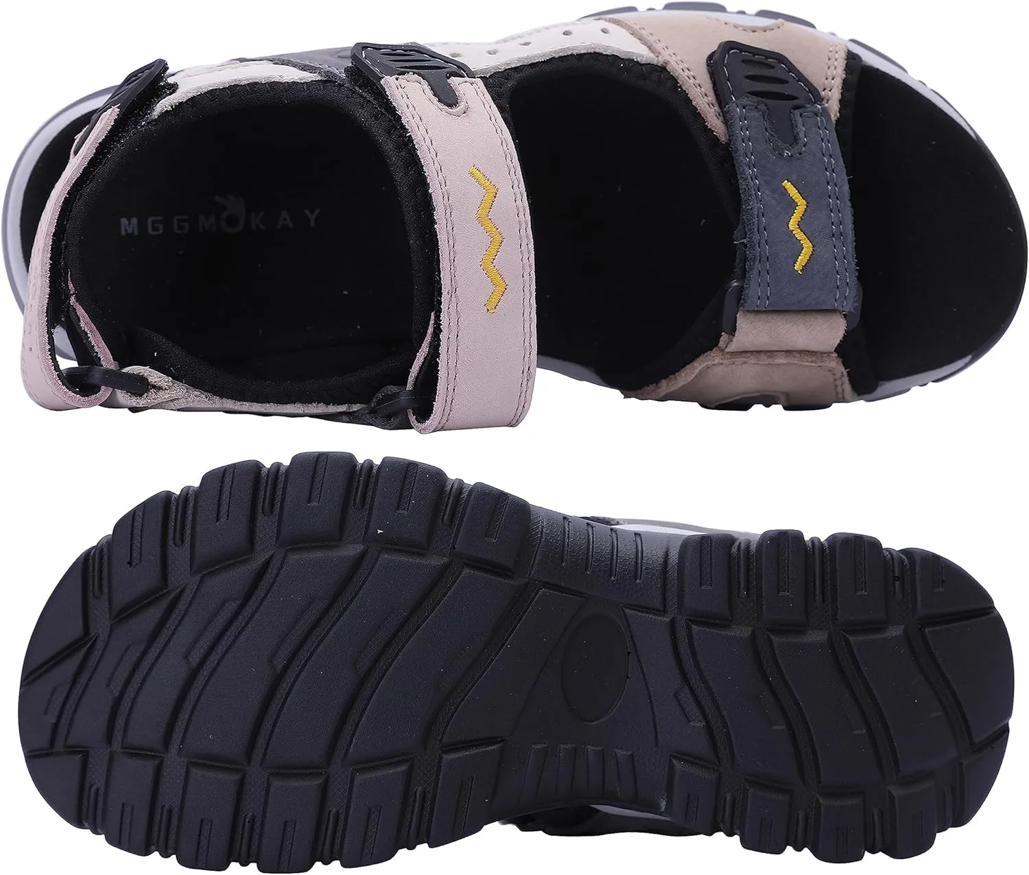 MGGMOKAY Women's Hiking Sandals Open Toe Outdoor Sports Sandals Casual Beach Sandals