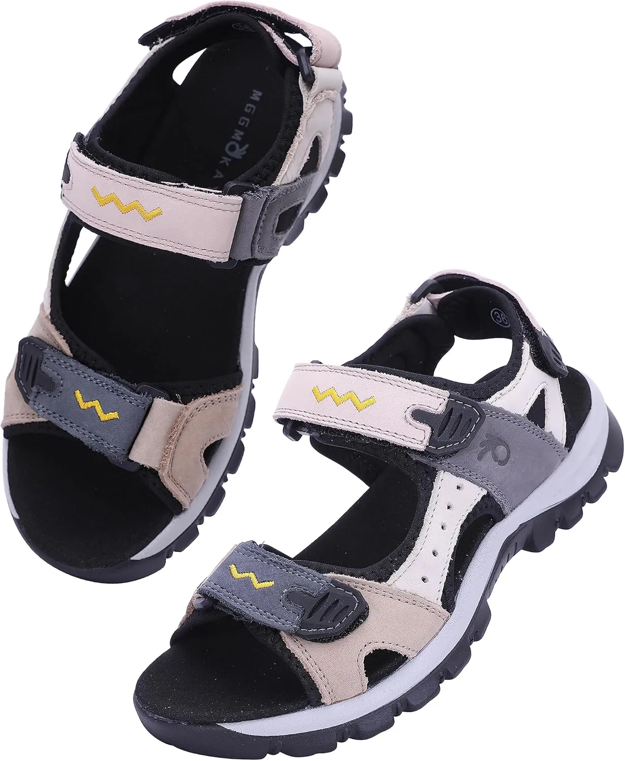 MGGMOKAY Women's Hiking Sandals Open Toe Outdoor Sports Sandals Casual Beach Sandals