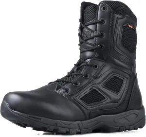 Military Boots for Men YKK Zipper Tactical Boots Lightweight Work Boots Breathable Desert Boots Comfortable Walk Boots Hiking Boots Security Boots