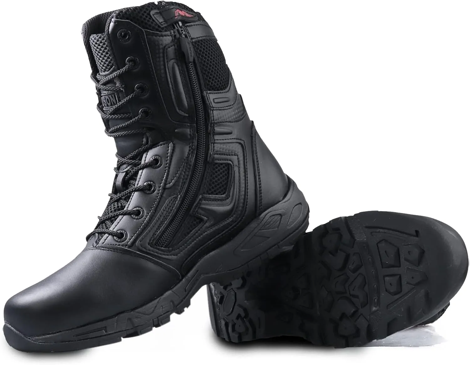 Military Boots for Men YKK Zipper Tactical Boots Lightweight Work Boots Breathable Desert Boots Comfortable Walk Boots Hiking Boots Security Boots