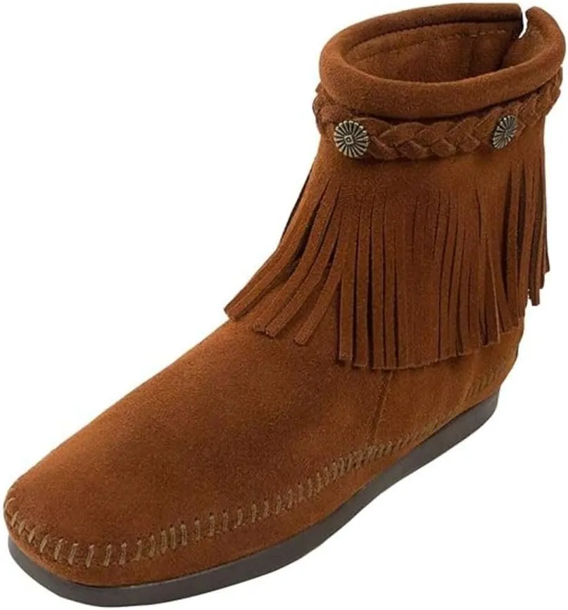 Minnetonka Women's High Top Back Zip Boots
