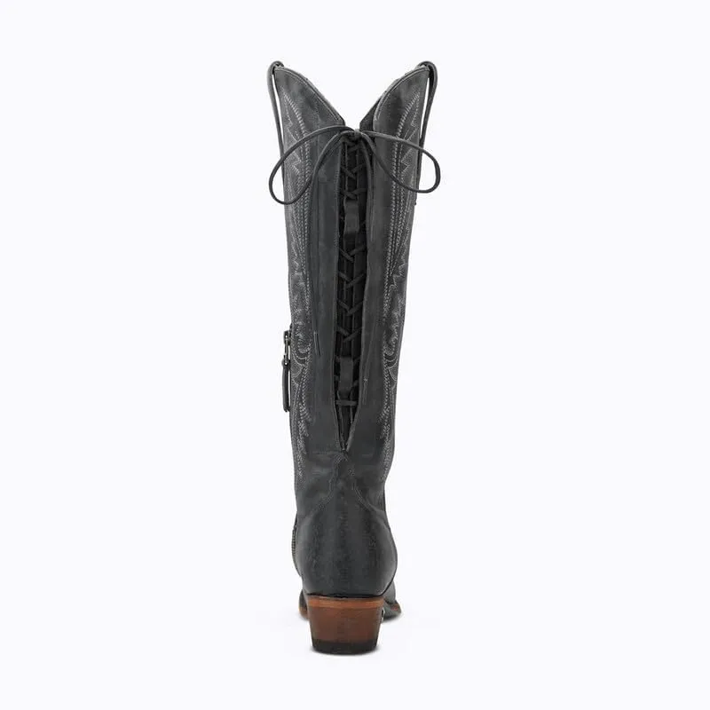 MissHeel Over the Knee Cowboy Boots for Women Adjustable Thigh High Cowgirl Boots