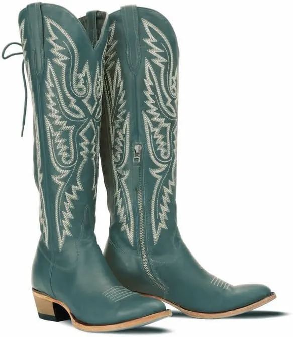 MissHeel Over the Knee Cowboy Boots for Women Adjustable Thigh High Cowgirl Boots