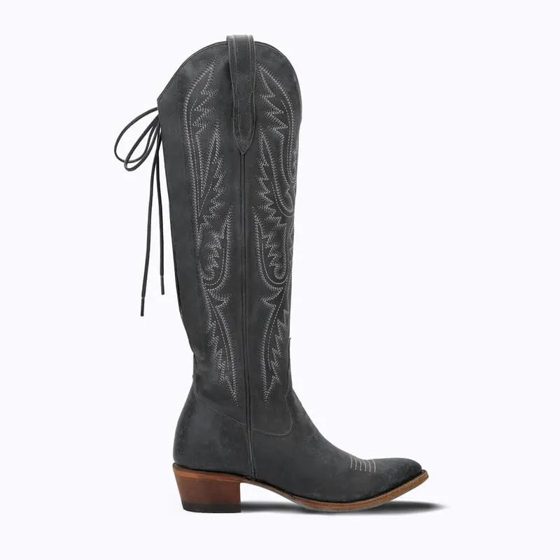 MissHeel Over the Knee Cowboy Boots for Women Adjustable Thigh High Cowgirl Boots
