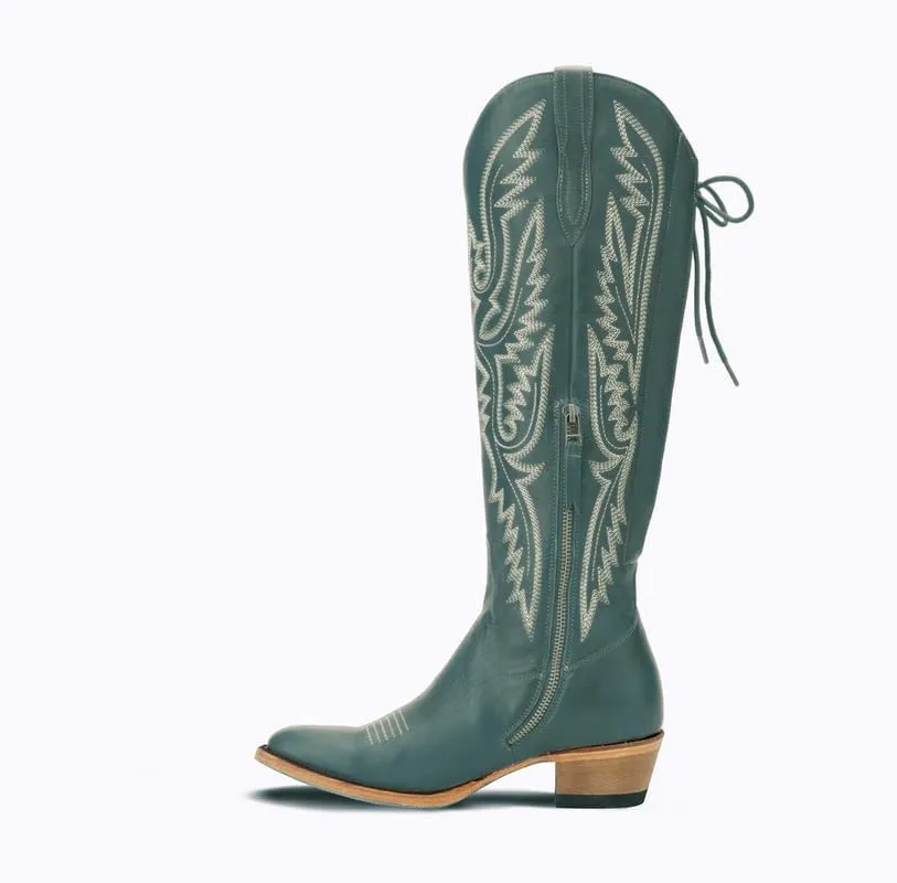 MissHeel Over the Knee Cowboy Boots for Women Adjustable Thigh High Cowgirl Boots