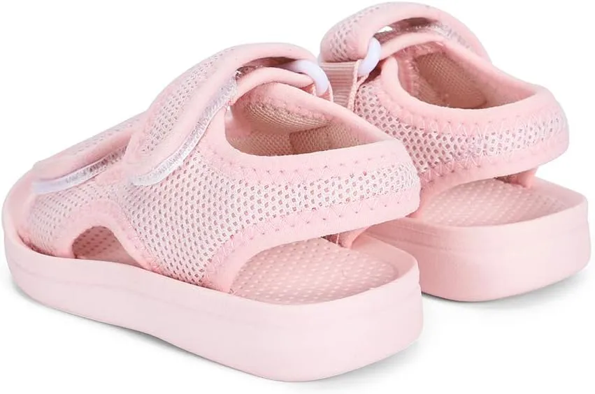 MK MATT KEELY Unisex Kids Summer Slide Sandals Baby Comfort Anti-Slip Open Toe Adjustable Walking Beach Shower Shoes for Boys Girls