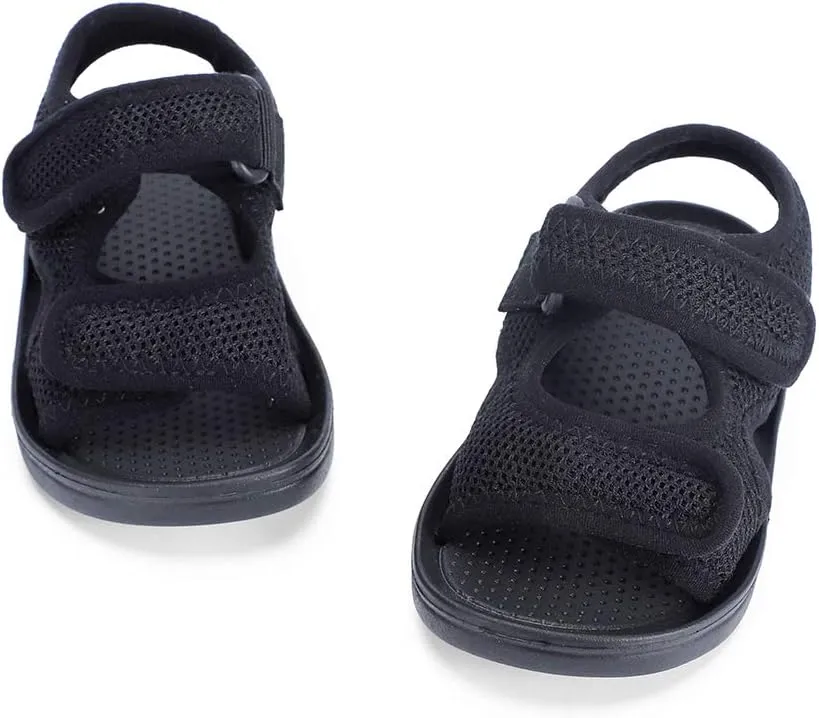 MK MATT KEELY Unisex Kids Summer Slide Sandals Baby Comfort Anti-Slip Open Toe Adjustable Walking Beach Shower Shoes for Boys Girls