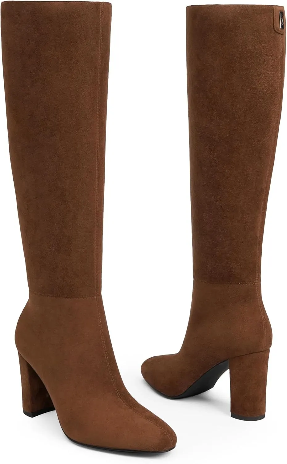Modatope Knee High Boots for Women Chunky Heel Rounded Toe Womens Tall Boots