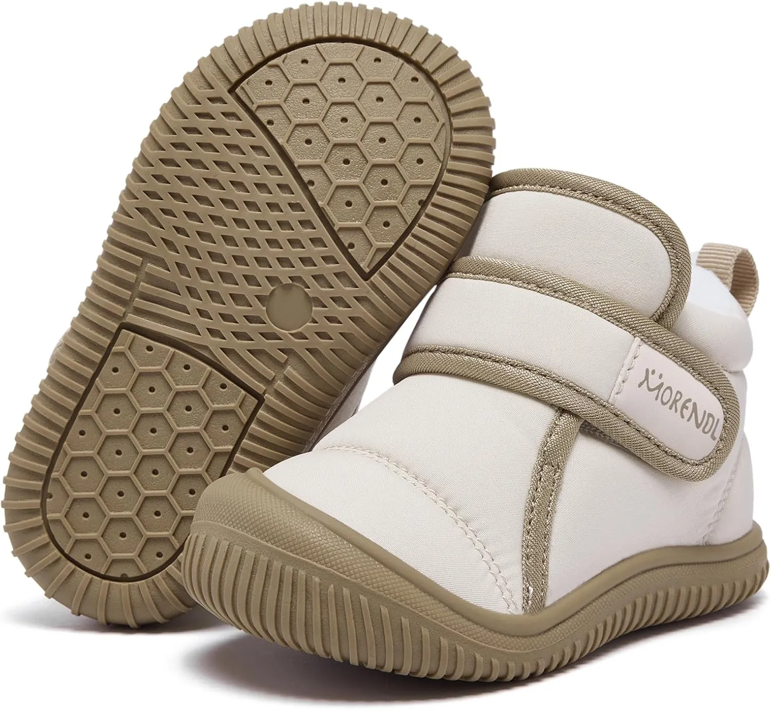 MORENDL Baby Winter Snow Boots for Infant Boys Girls Toddler Water-Resistant First Walker Shoes Warm Lining Soft Sole Anti-Slip Outdoor Booties