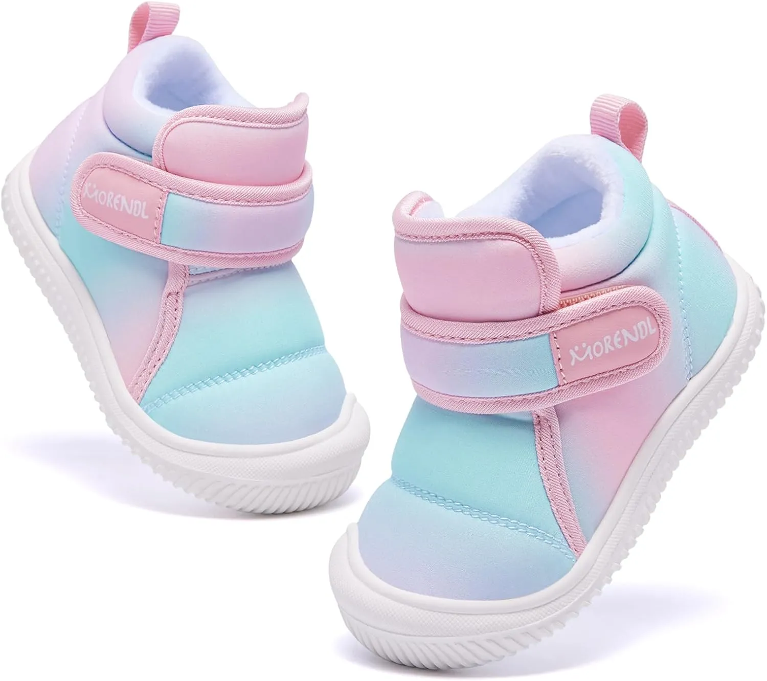 MORENDL Baby Winter Snow Boots for Infant Boys Girls Toddler Water-Resistant First Walker Shoes Warm Lining Soft Sole Anti-Slip Outdoor Booties